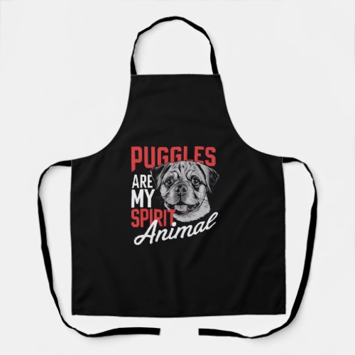 Puggle Dog Owner Dog Lover Pug Puppy Beagle  _3 Apron