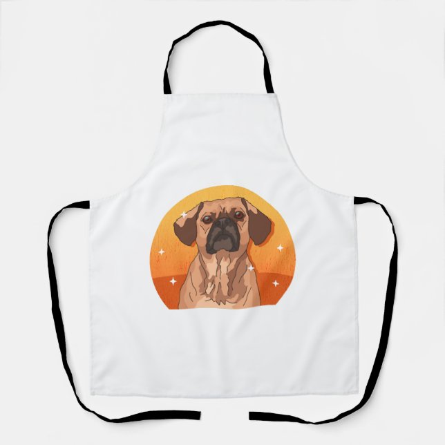 Puggle Dog Owner Puggles Lover  Apron (Front)