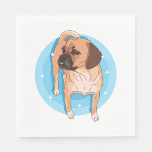 Puggle Dog Owner Puggles Lover Napkins