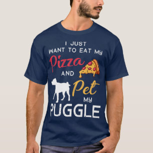 Puggle Dog Pizza Lover Owner Christmas Birthday Gi T-Shirt