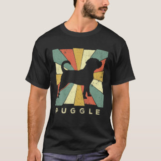 Puggle Dog Retro 70S Vintage T-Shirt