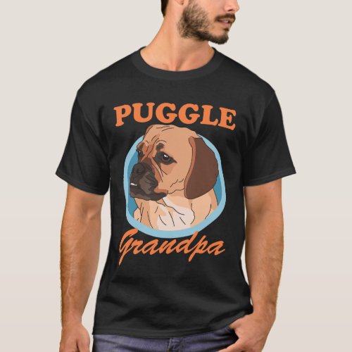 Puggle Grandpa Puggles Dog Owner T_Shirt