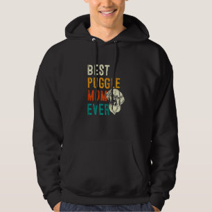 Puggle  Graphic For Women Girls Moms Puggle Mom Hoodie