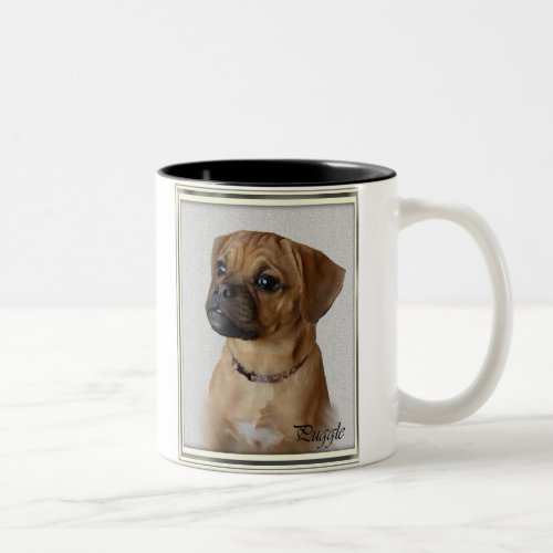 Puggle Lovers Gifts Two_Tone Coffee Mug