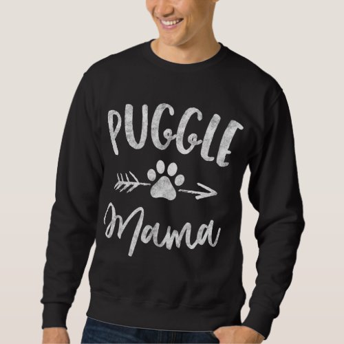 Puggle Mama Pug Beagle Lover Owner Gifts Dog Mom Sweatshirt