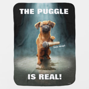 Puggle Mic Drop Baby Blanket