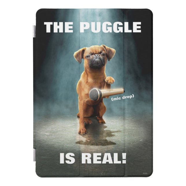 Puggle Mic Drop iPad Pro Cover (Front)