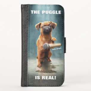 Puggle Mic Drop iPhone X Wallet Case