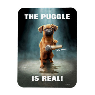 Puggle Mic Drop Magnet