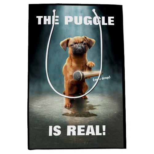 Puggle Mic Drop Medium Gift Bag