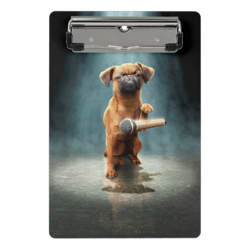 Puggle Mic Drop Mini Clipboard