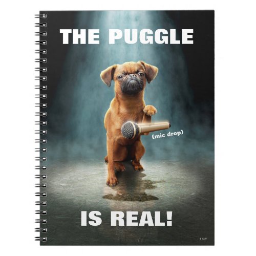 Puggle Mic Drop Notebook