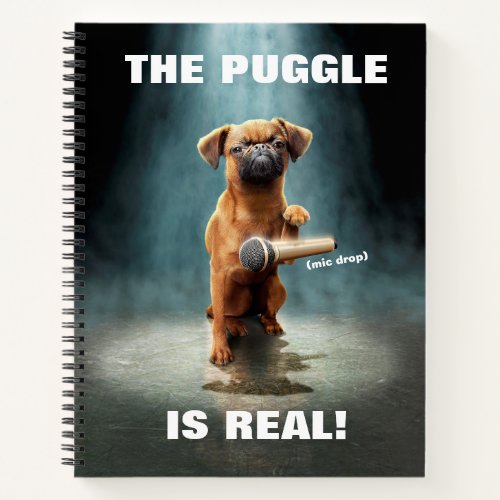 Puggle Mic Drop Notebook