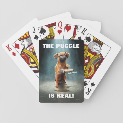 Puggle Mic Drop Poker Cards