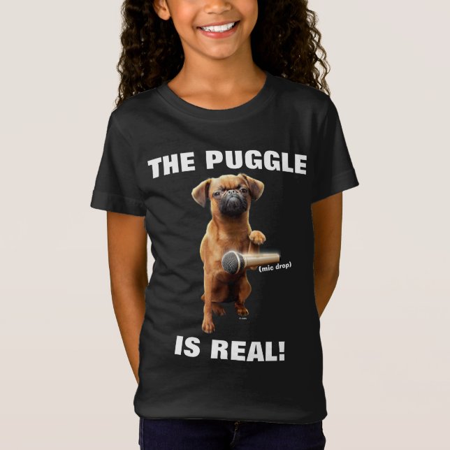 Puggle Mic Drop T-Shirt (Front)