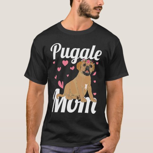 Puggle Mom Dog Mothers Day Dog Owner Animal Pet P T-Shirt