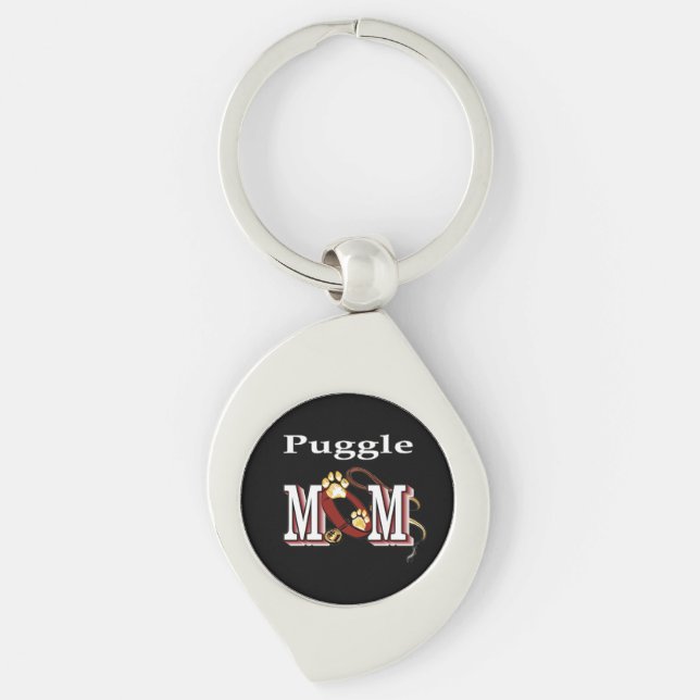 puggle mom Keychain (Front)