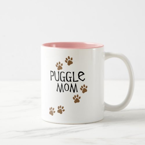 Puggle Mom Two_Tone Coffee Mug