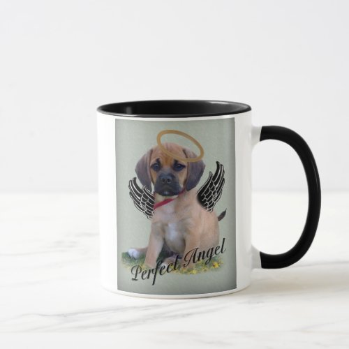Puggle perfect angel mug