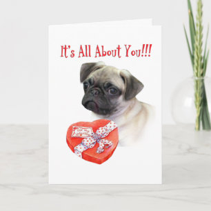 Puggle Puppy all about You Holiday Card