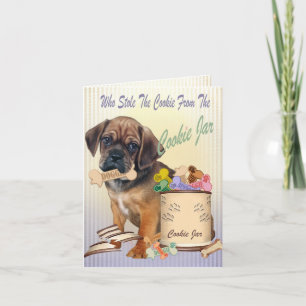 Puggle Stole Cookie From Cookie Jar Cards