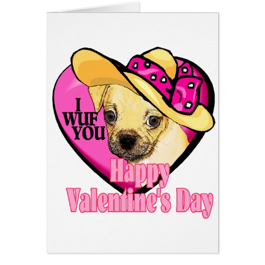 Puggle Valentine's Day Cards (Front)