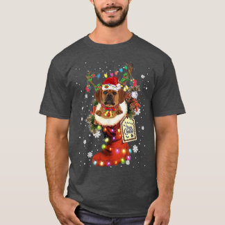 Puggle Xmas Boot Christmas Sock Winter Snow  T-Shirt