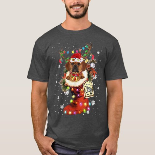 Puggle Xmas Boot Christmas Sock Winter Snow  T_Shirt
