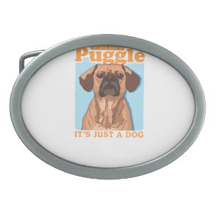 Puggles Dog Owner It's A Puggle Copy Belt Buckle