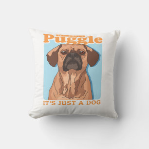 Puggles Dog Owner It's A Puggle Copy Throw Pillow