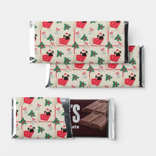 Puggy Christmas Chocolate Bars