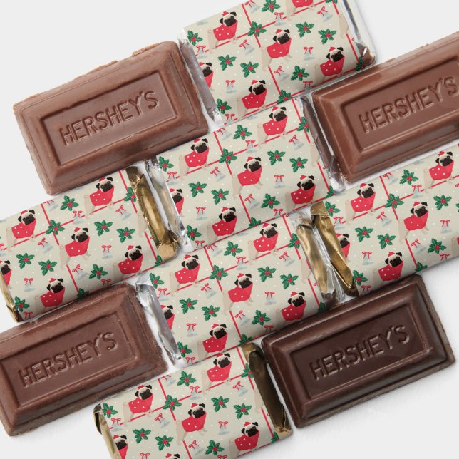 Puggy Christmas Chocolates Hershey's Miniatures (Assorted)