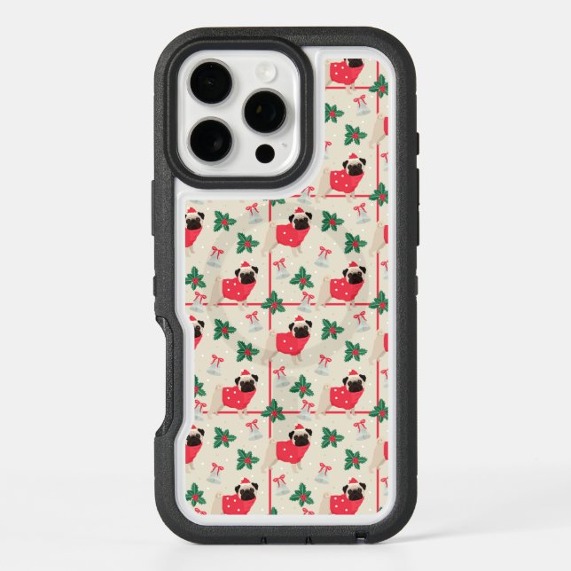 Puggy Christmas iPhone Case (Back)