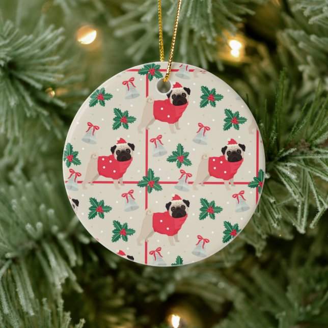 Puggy Christmas Ornaments (Tree)