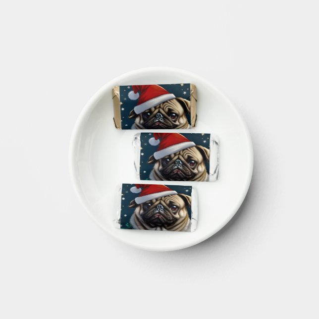 Puggy Claus Collection Hershey's Miniatures (Plate)