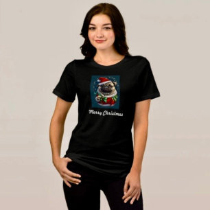 Puggy Claus Collection Tri-Blend Shirt
