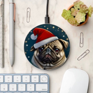 Puggy Claus Collection Wireless Charger