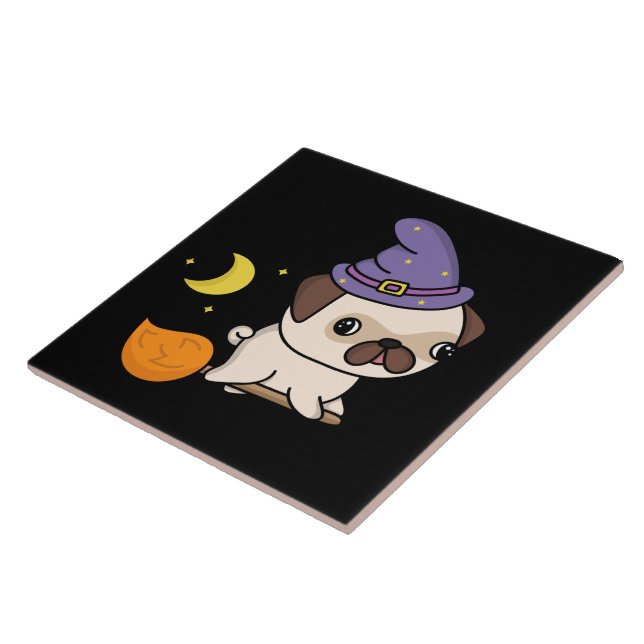 Puggy Halloween Tile (Side)