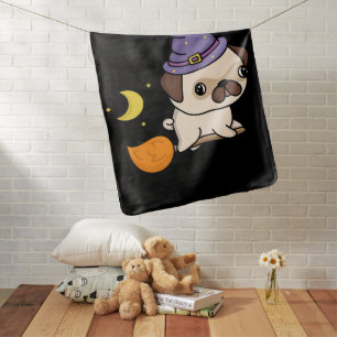 Puggy Witch Baby Blanket