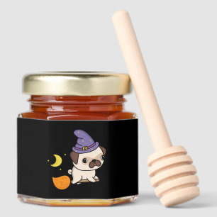 Puggy Witch Honey Jar Favors
