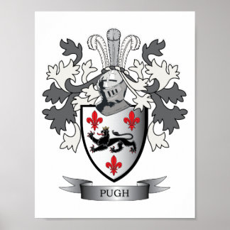 Pugh Family Crest Coat of Arms Poster