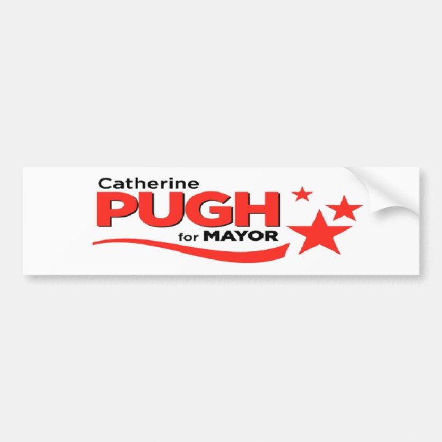 Pugh for Mayor Bumper Sticker (Front)