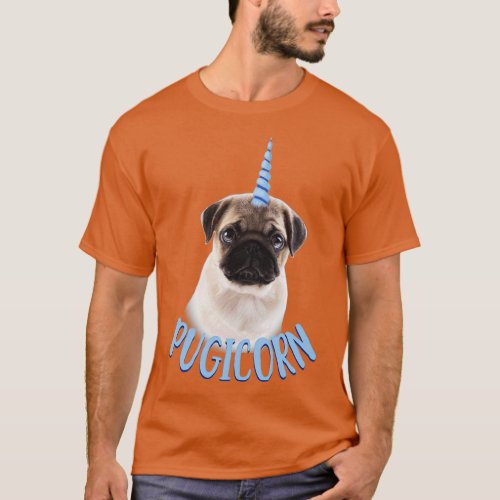 Pugicorn Cute Pug and Unicorn Dog Lover T_Shirt