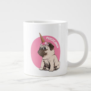 Pugicorn Giant Coffee Mug