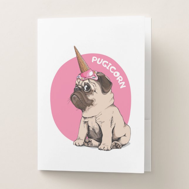 Pugicorn Pocket Folder (Front)