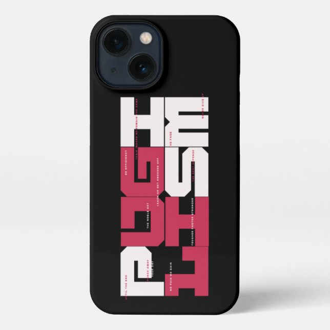 PUGILISM - Black Phone Case (Back)