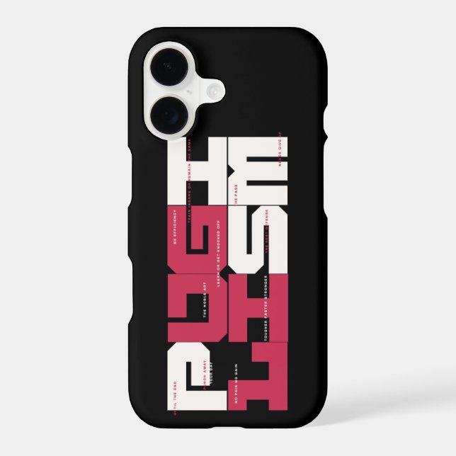 PUGILISM - Black Phone Case (Back)