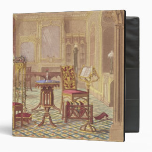 Pugin's Gothic Furniture, by Augustus Charles Pugi 3 Ring Binder