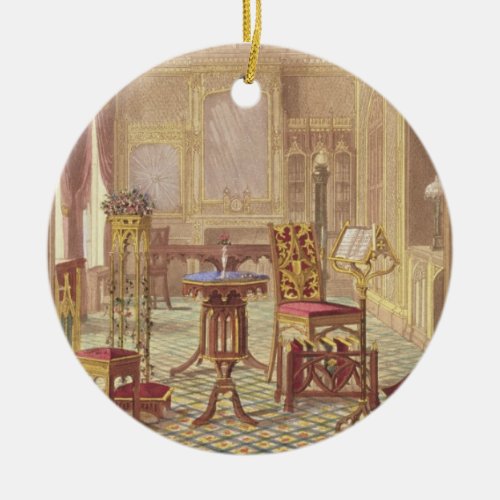 Pugins Gothic Furniture by Augustus Charles Pugi Ceramic Ornament