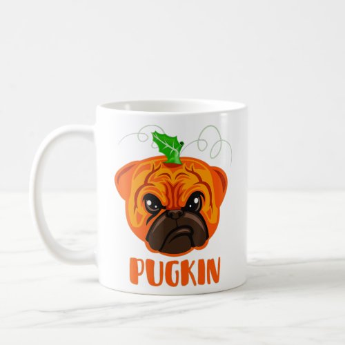 Pugkin Funny Halloween Pug Costume Pumpkin Pug Dog Coffee Mug